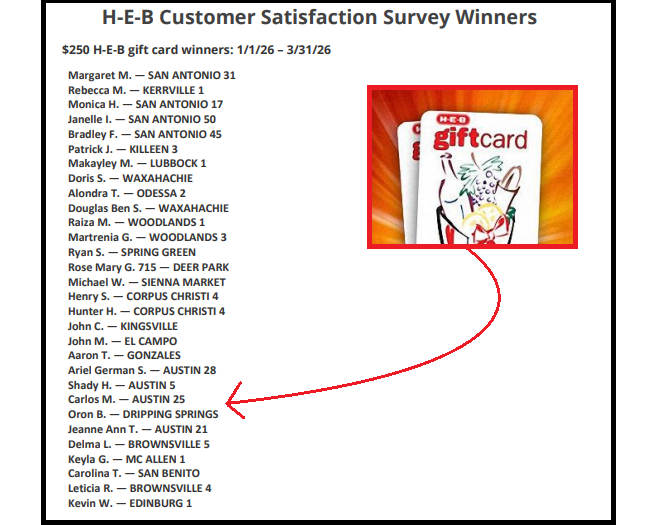 H‑E‑B Customer Satisfaction Survey Winners List 2026